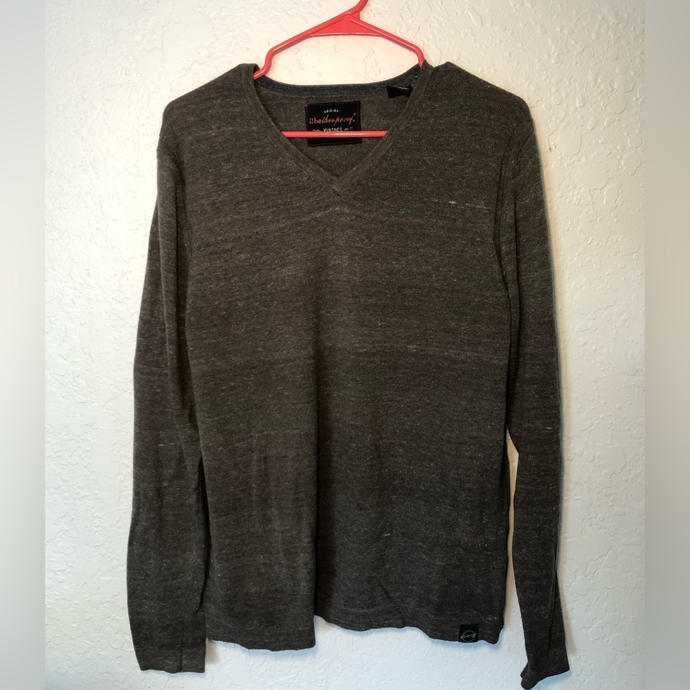 Men’s Grey Long Sleeve Sweater